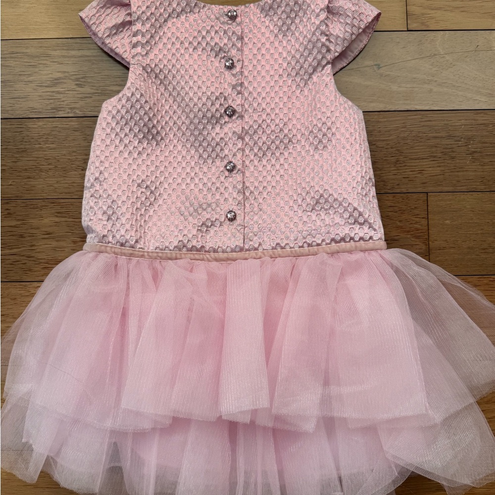 Catherine Malandrino Pink Tulle Shimmer Dress - Picture 2 of 9